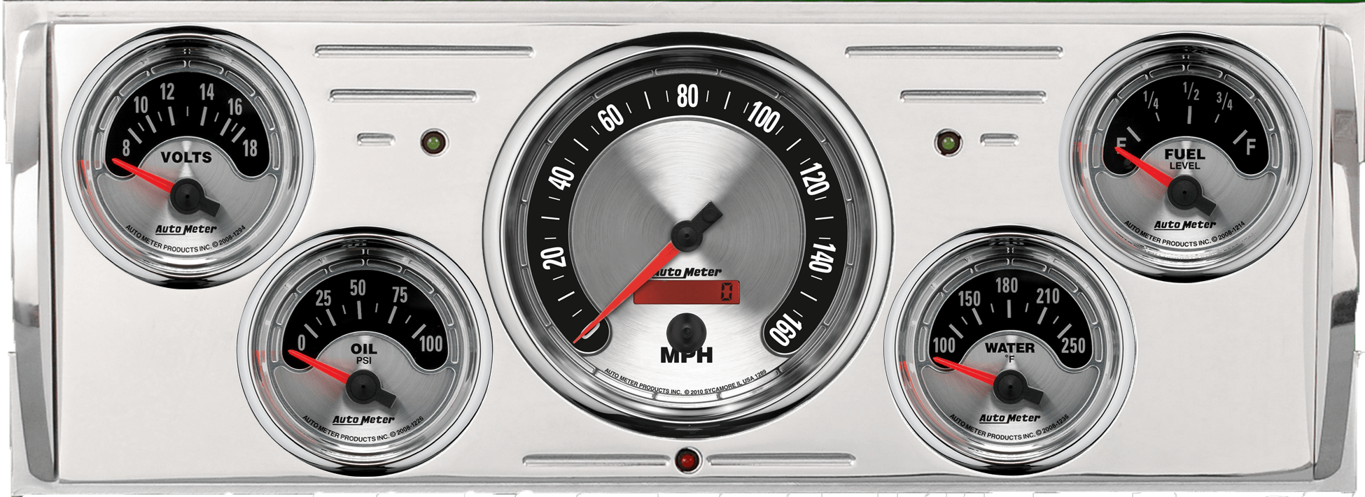1940-1946 Chevy Truck Billet Aluminum Dash Insert w/ Auto Meter American Muscle Gauges