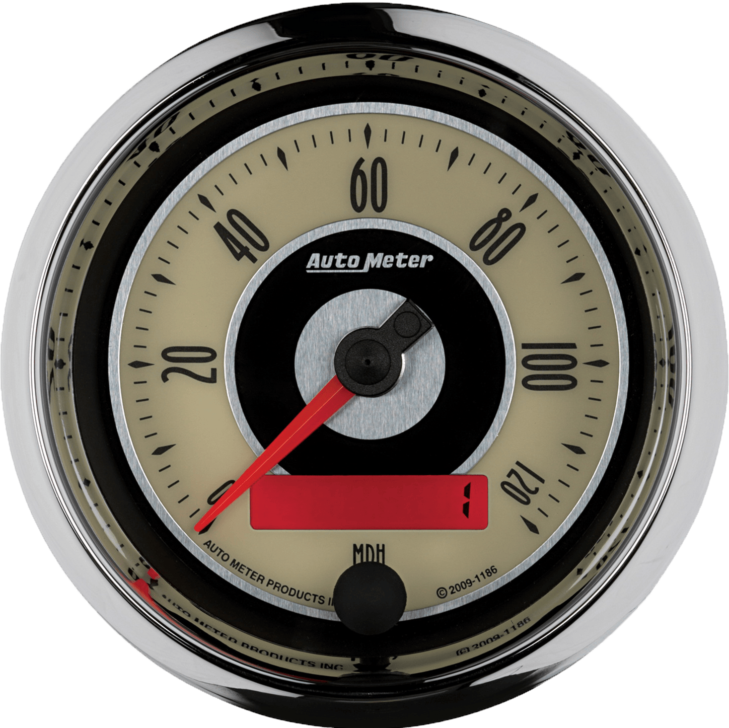 1186 AutoMeter Cruiser 3 3/8" Electric 0-120 MPH Speedometer