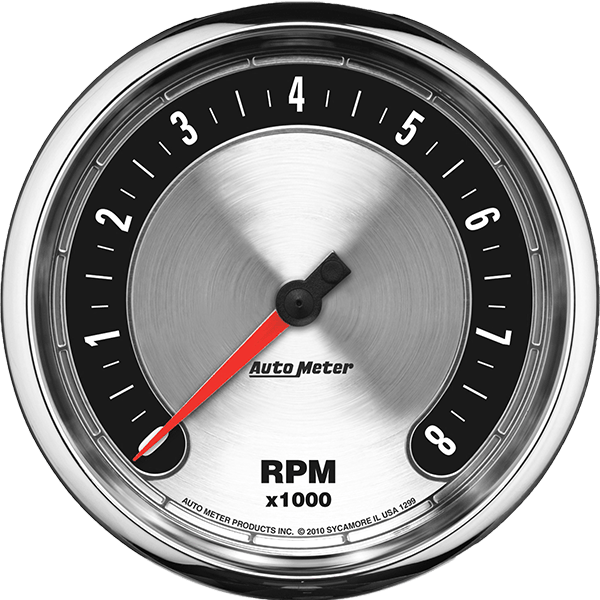 1299 AutoMeter American Muscle 5" In-Dash 8,000 RPM Tachometer