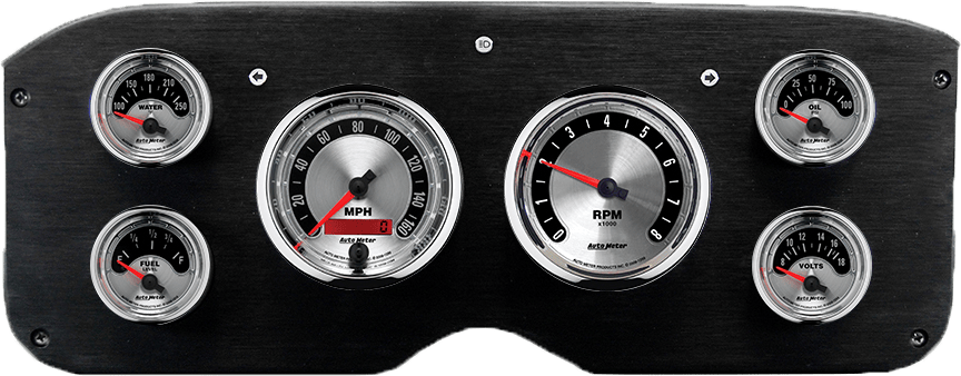 1955-1959 GMC Truck Aluminum Dash Insert w/ Auto Meter American Muscle Gauges