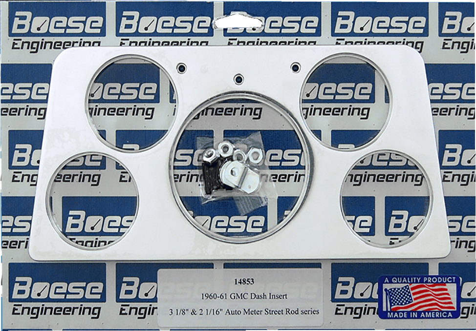 1960-1961 GMC Truck 5 gauge Billet Aluminum Gauge Dash Inserts