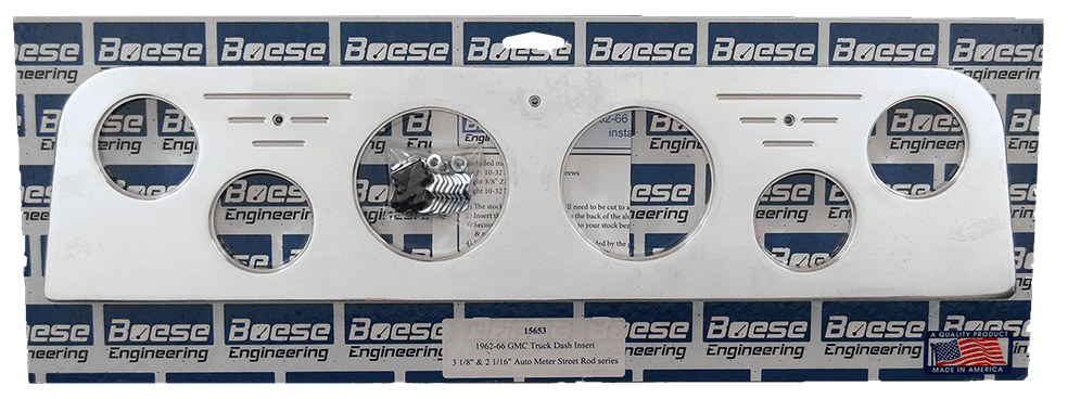 1962-1966 GMC Truck 6 gauge Billet Aluminum Gauge Panels