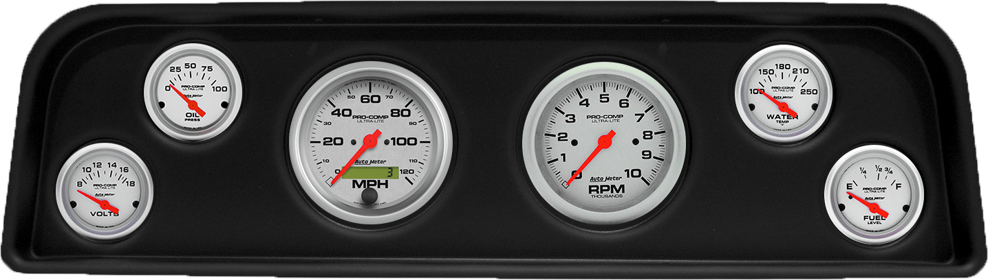 1960-1966 GMC Truck ABS Gauge Panel w/ AutoMeter Ultra-Lite Gauges