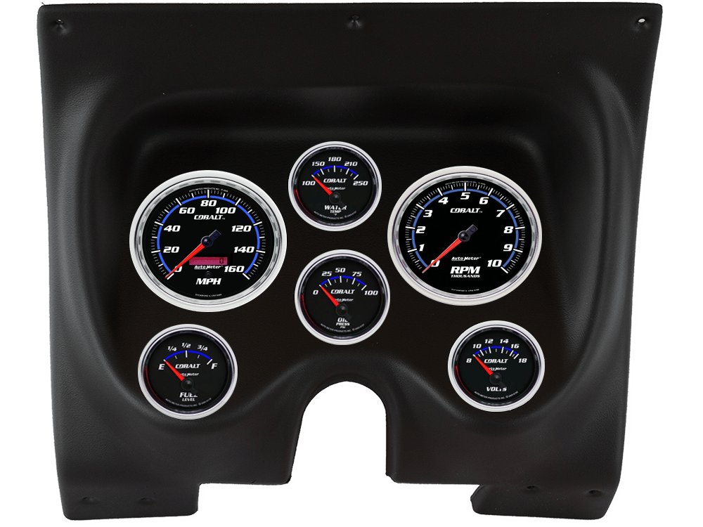 1967-1968 Chevrolet Camaro / Pontiac Firebird Auto Meter Direct Fit Instrument Panel w/ Cobalt Gauges