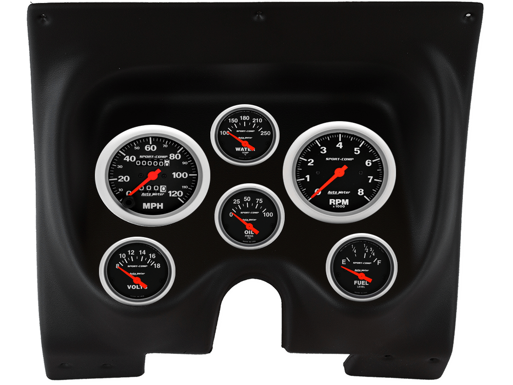 1967-1968 Chevrolet Camaro / Pontiac Firebird Auto Meter Direct Fit Instrument Panel w/ Sport-Comp Gauges