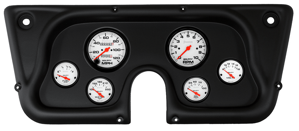 1967-1972 Chevy Truck AutoMeter Direct Fit Instrument Panel w/ Phantom Gauges