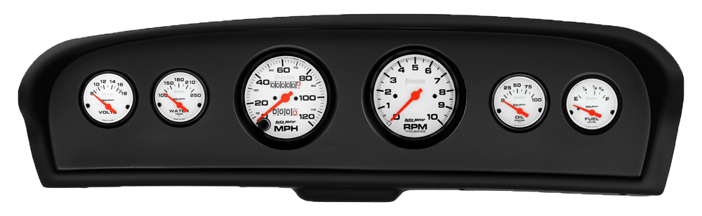 1961-1966 Ford Truck AutoMeter Direct Fit Instrument Panel w/ Phantom Gauges