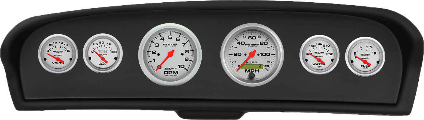 1961-1966 Ford Truck ABS Gauge Panel w/ AutoMeter Ultra-Lite Gauges