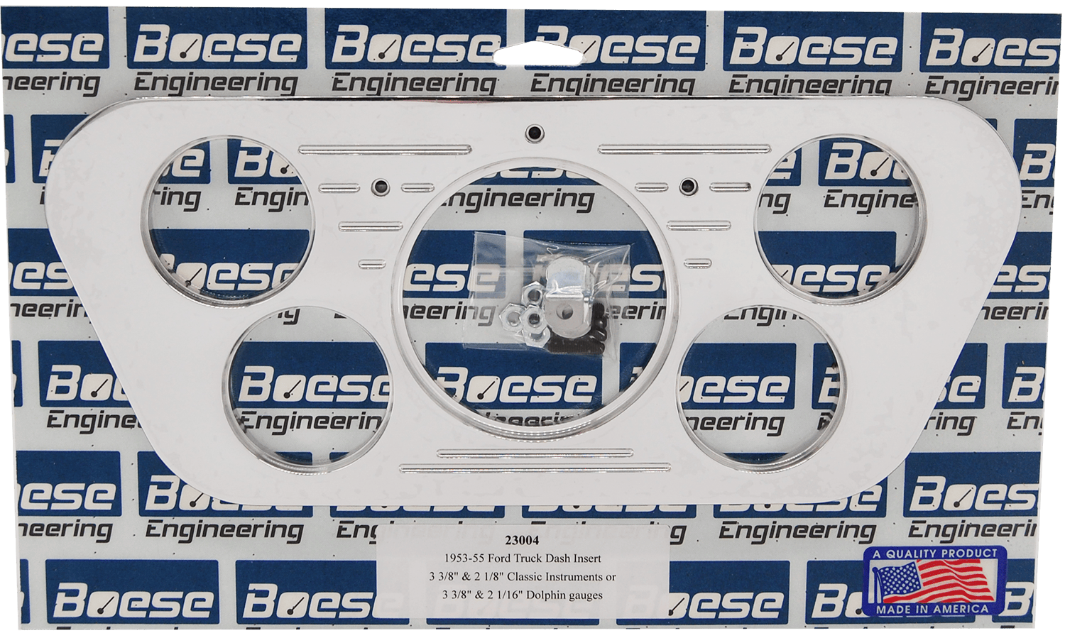 1953-1955 Ford Truck 5 Gauge Aluminum Gauge Panels