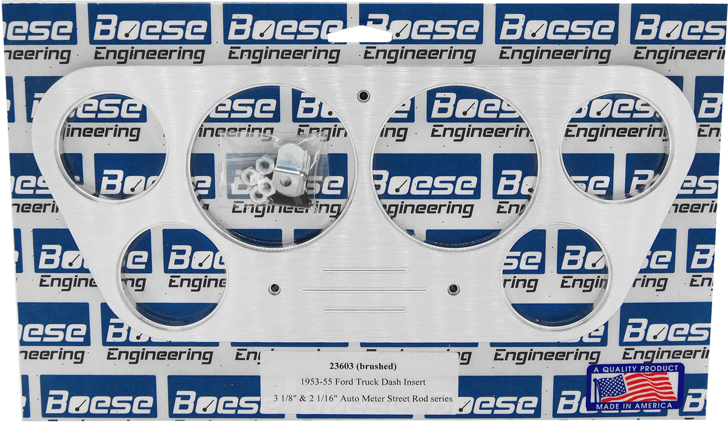 1953-1955 Ford Truck 6 Gauge Aluminum Gauge Panels