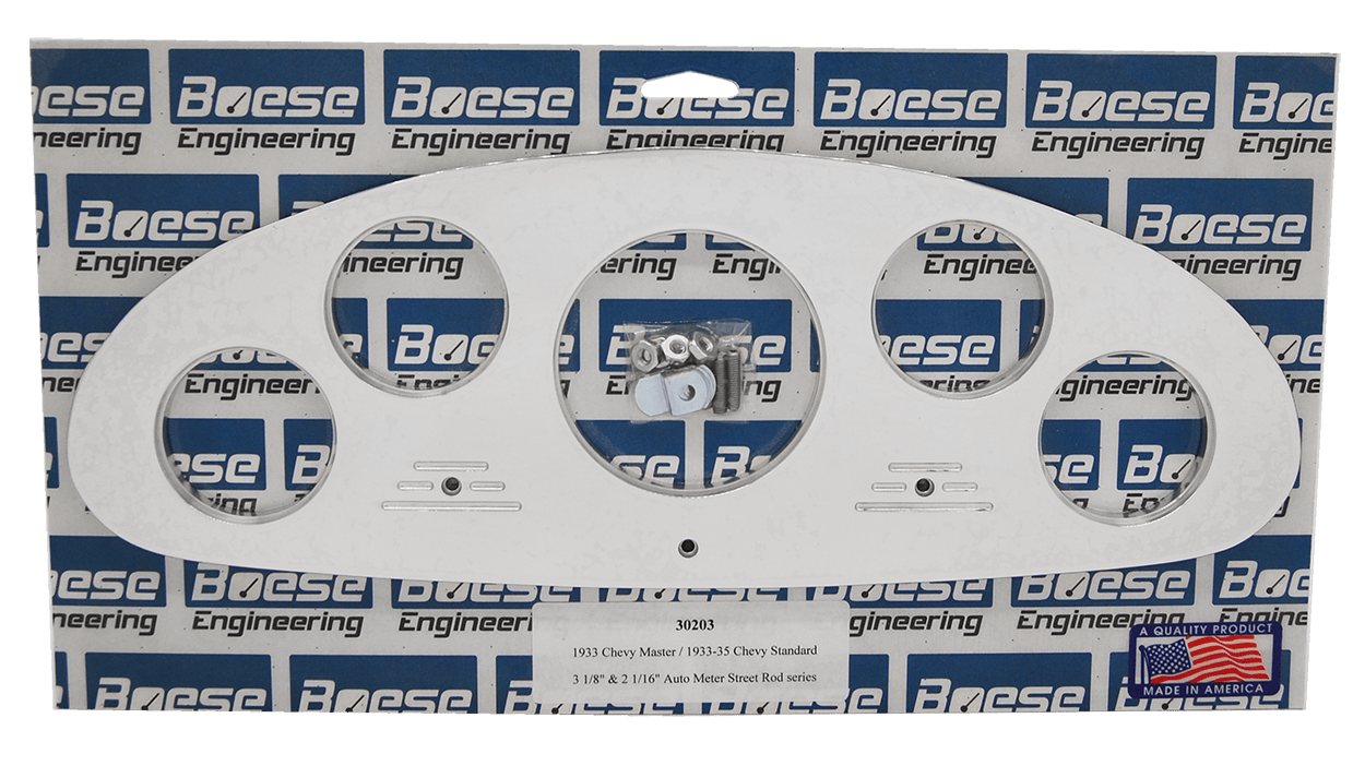 1933-35 Chevy Standard / 1933 Chevy Master Aluminum Gauge Panels