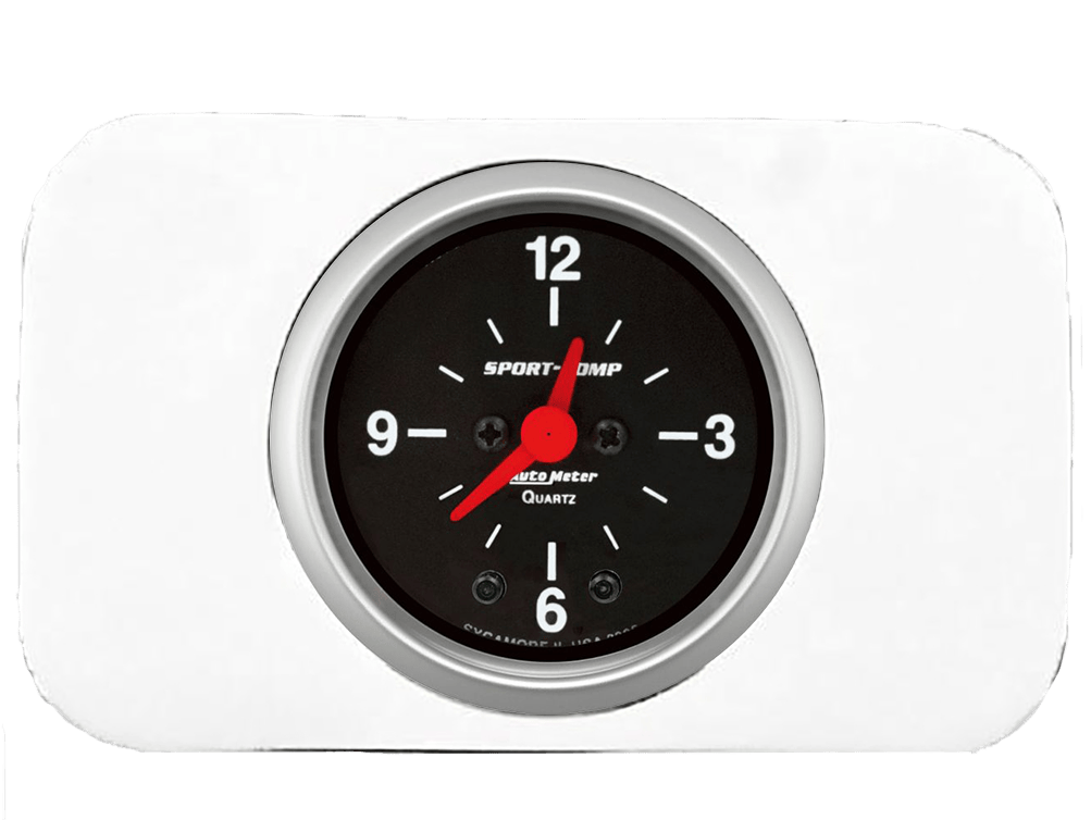 1937-1938 Chevy Car Clock Insert w/ Auto Meter Sport-Comp Clock