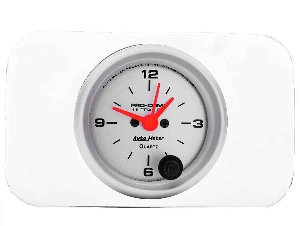 1937-1938 Chevy Car Clock Insert w/ Auto Meter Ultra Lite Clock