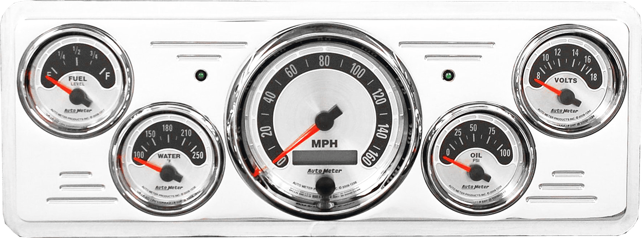 1939 Chevy Car Gauge Panels
