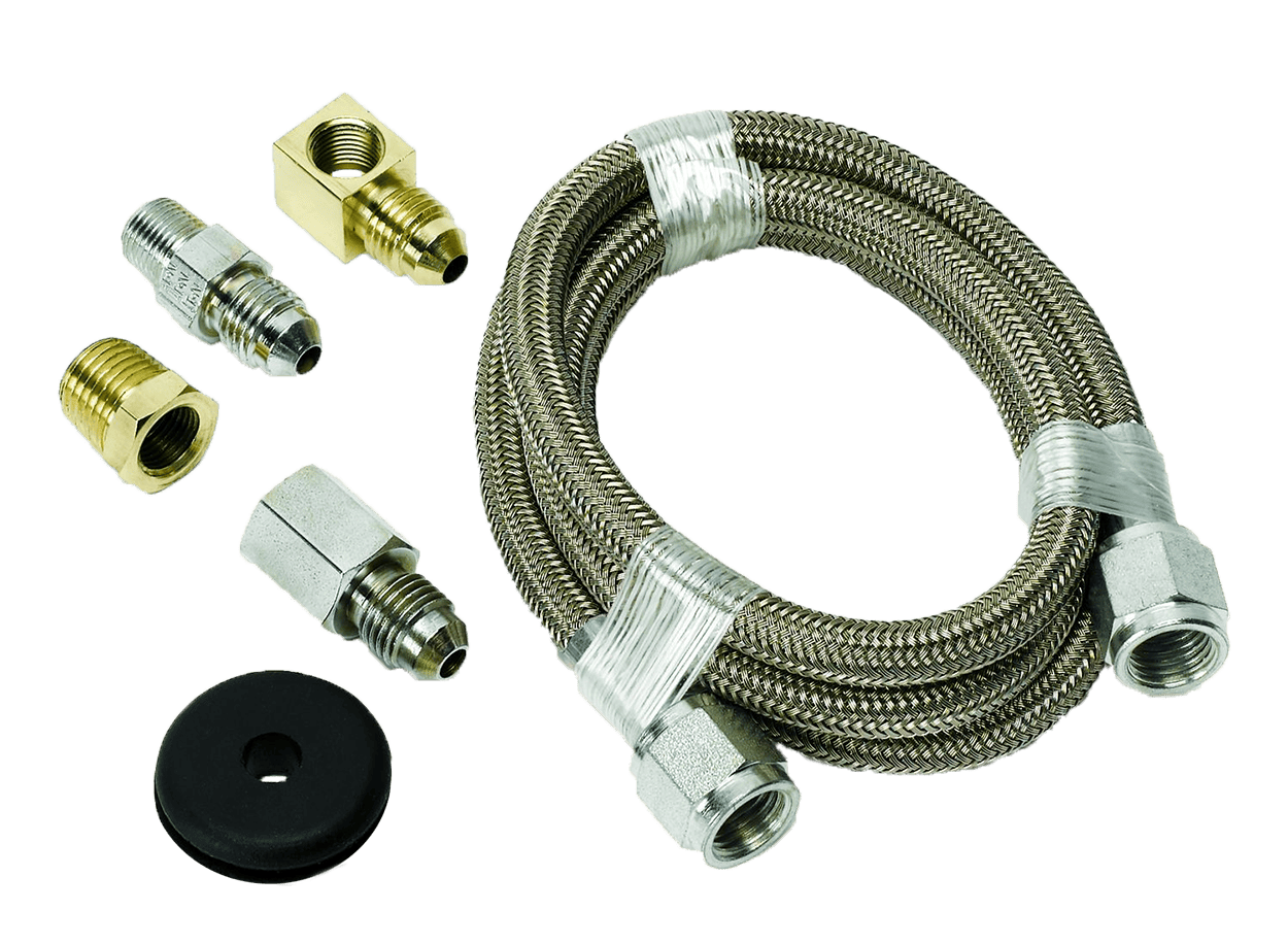 3227  Auto Meter 3' Stainless Steel Braided Line (for use w/ mechanical pressure gauges)
