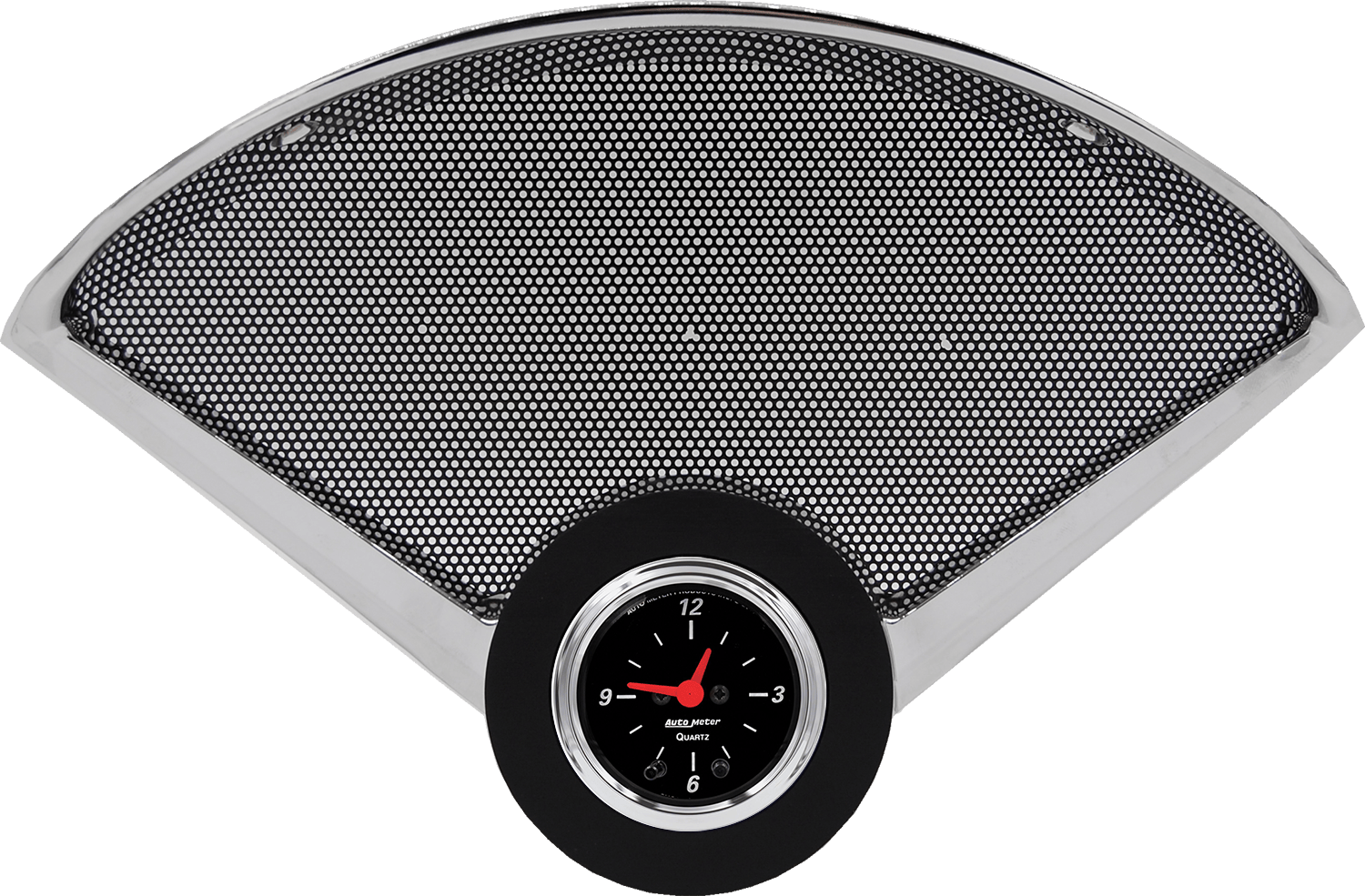 1955-1956 Chevy Car Black Anodized Clock Insert w/ AutoMeter Street Rod Series Clock