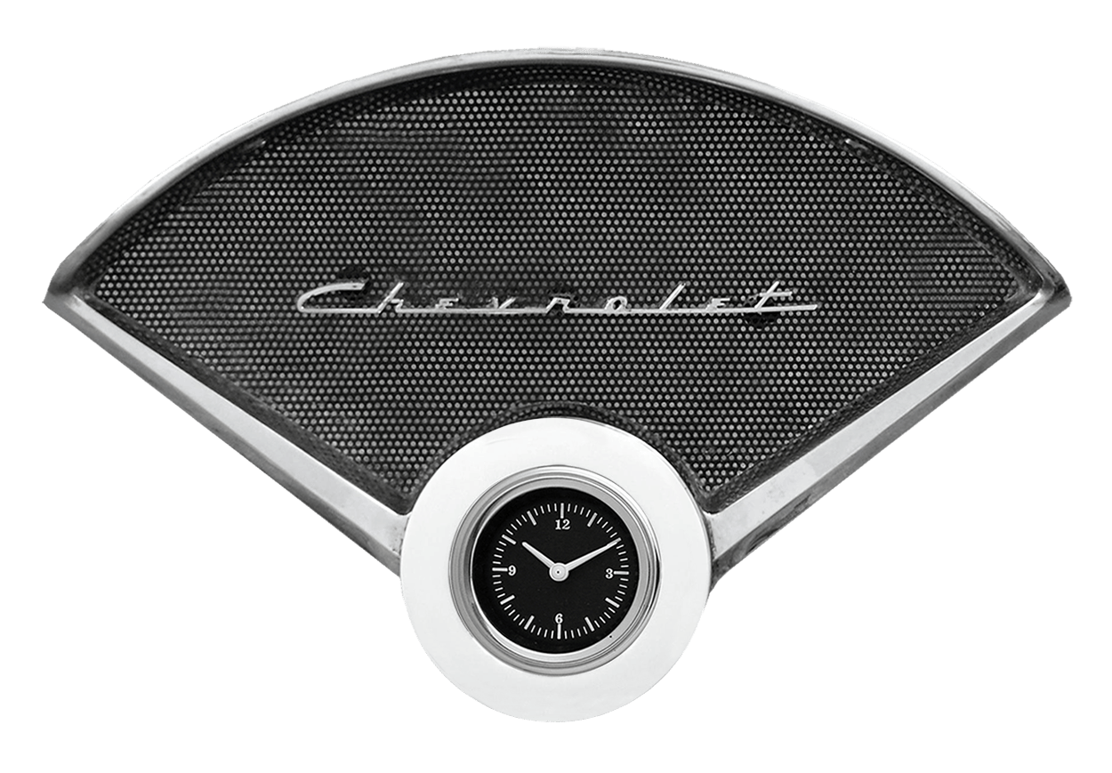1955-1956 Chevy Car Clock Billet Aluminum Insert w/ Classic Instruments Quartz Clock