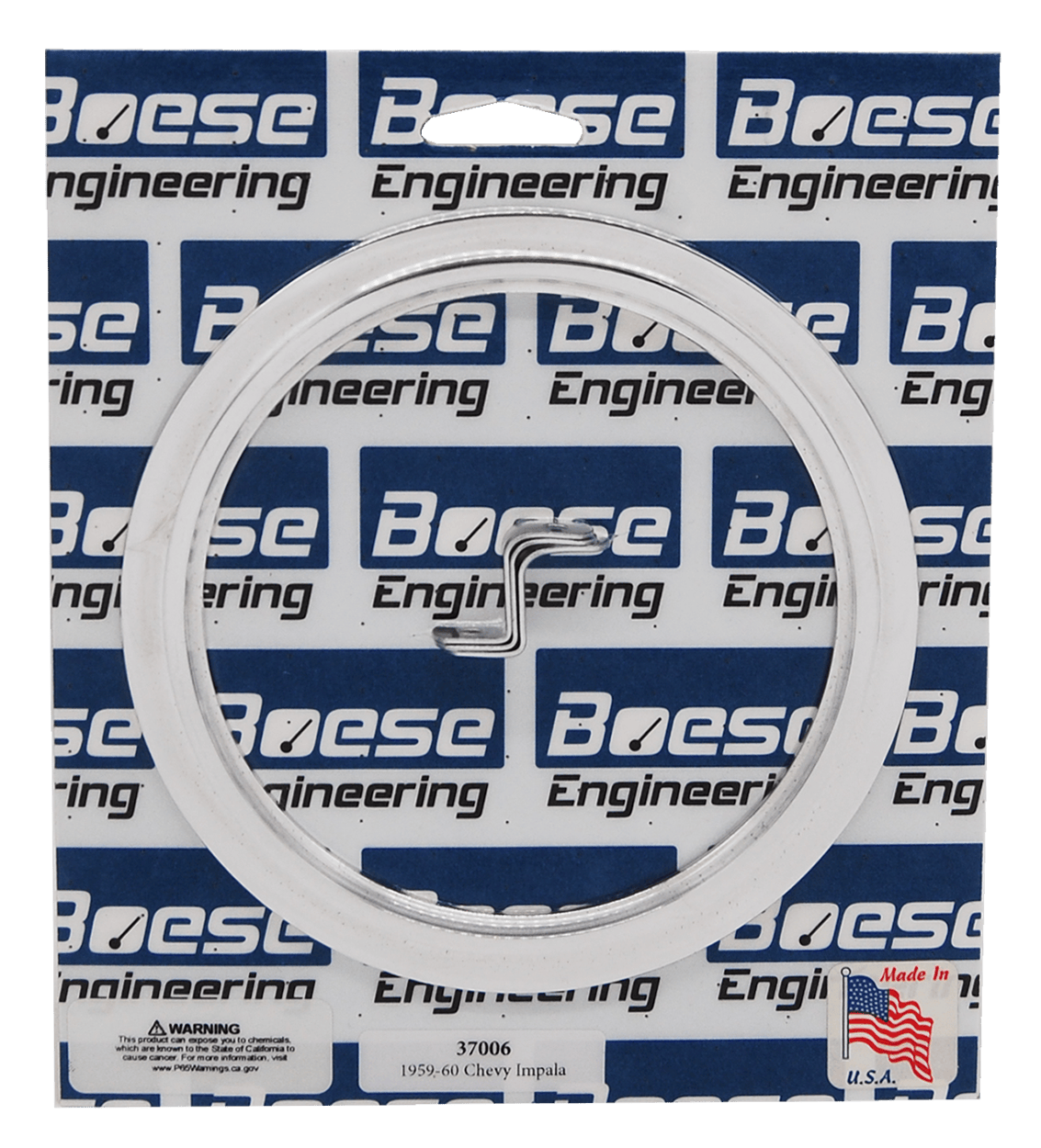 1959-1960 Chevy Impala Aluminum Adapter Ring for 5" Auto Meter, Classic Instruments, or Dolphin Gauges