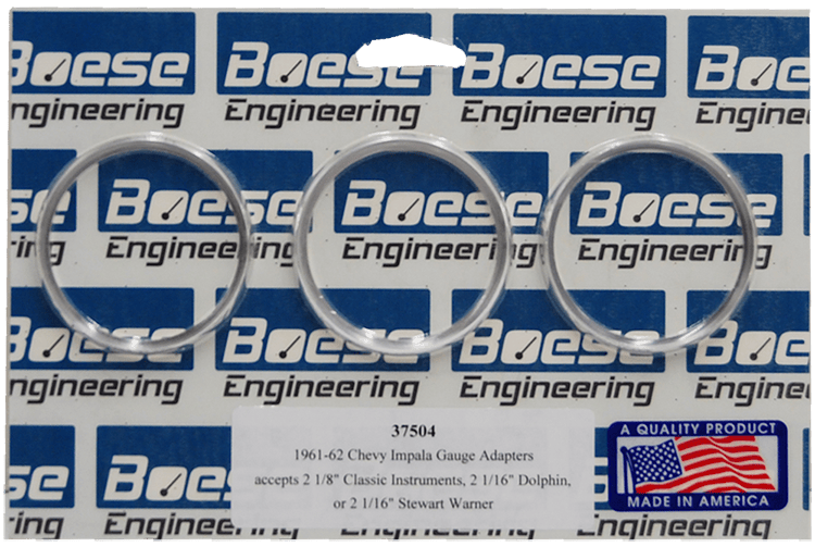 61-62 Chevy Impala Billet Aluminum Gauge Adapter Rings