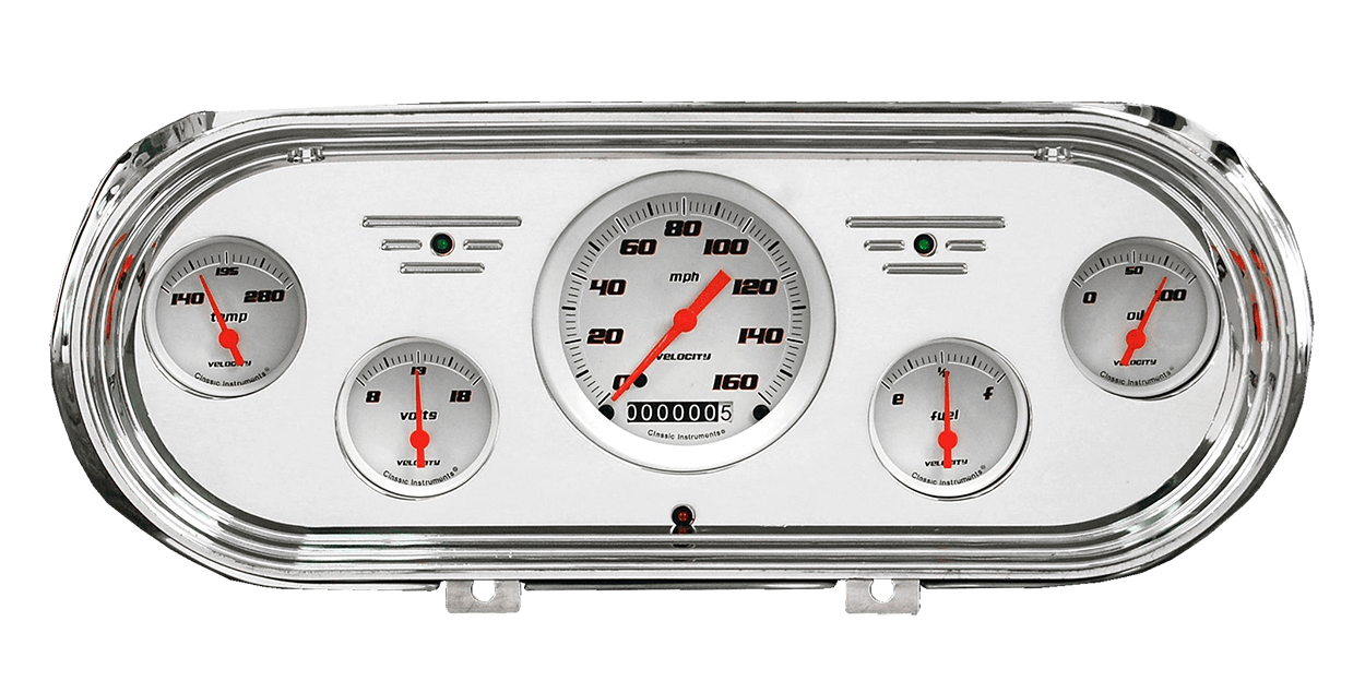 1962-1965 Chevy Nova Billet Aluminum 5 gauge Panel w/ Classic Instruments Gauges