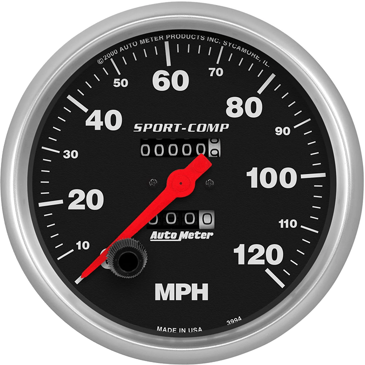 3994 Auto Meter Sport-Comp 5" Mechanical 0-120 MPH Speedometer