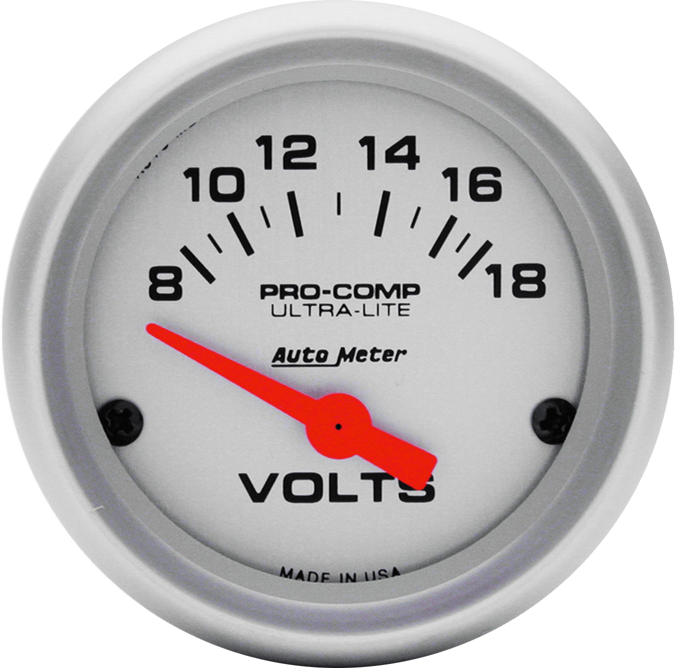 4391 AutoMeter Ultra-Lite 2-1/16" 8-18v Voltmeter