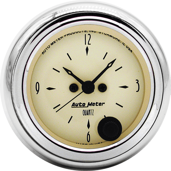 1952-1953 Ford Car Clock Inserts w/ AutoMeter Street Rod Series Clocks