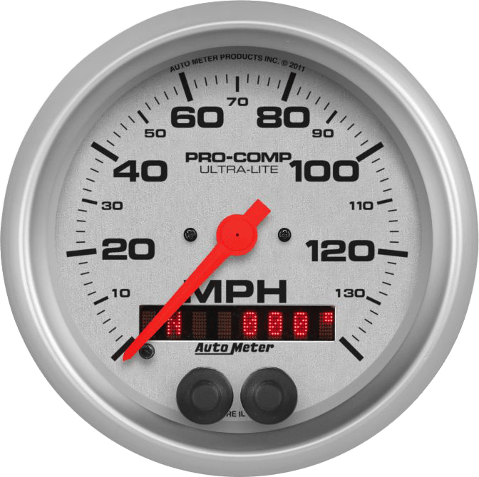 4480 AutoMeter Ultra-Lite 3 3/8" GPS 0-140 MPH Speedometer