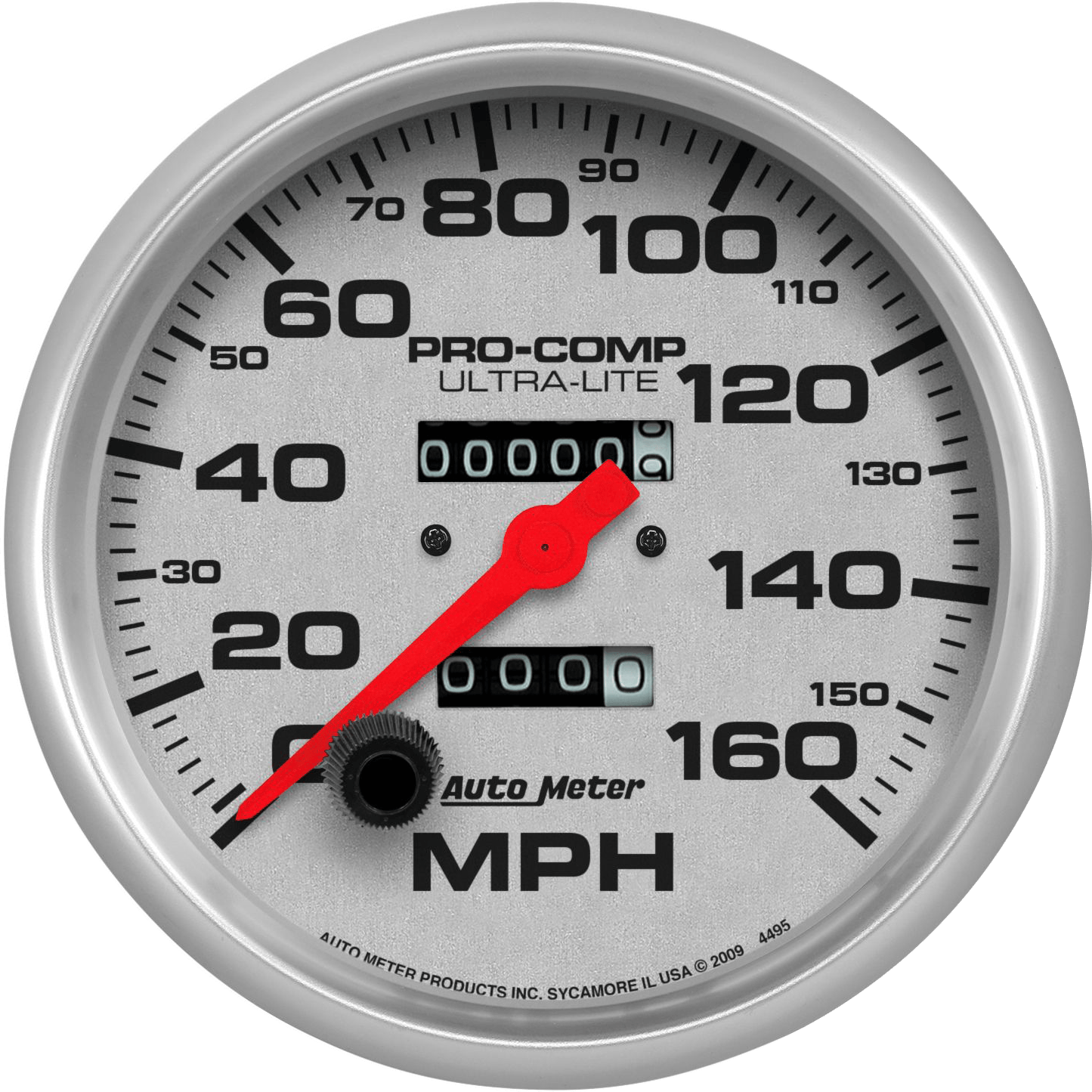 4495 AutoMeter Ultra-Lite 5" Mechanical 0-160 MPH Speedometer