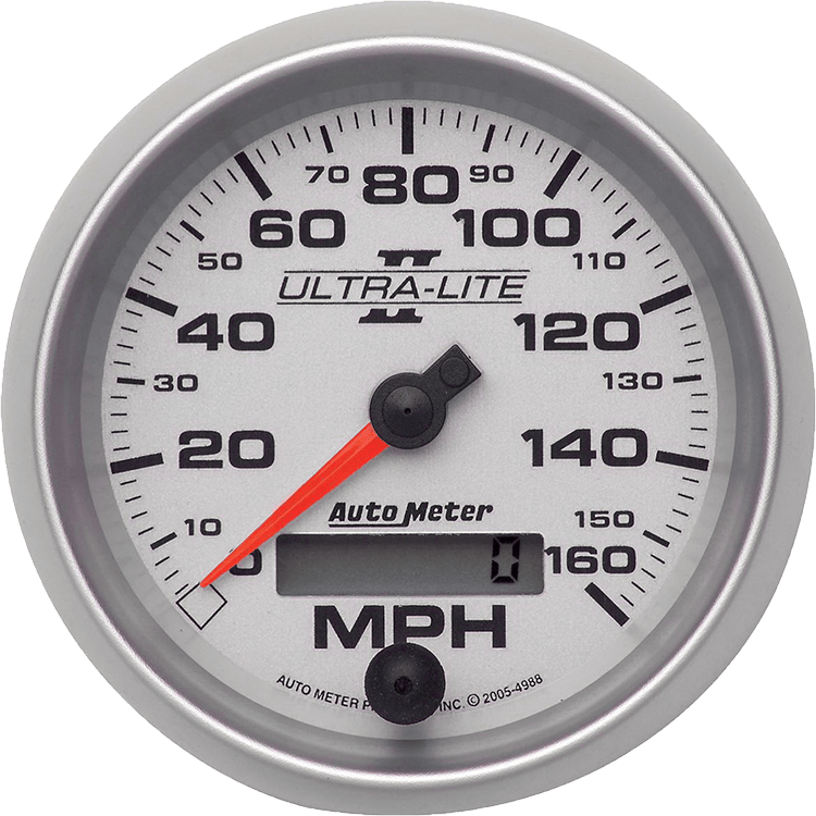 4988 Auto Meter Ultra-Lite II 3 3/8" Electric 0-160 MPH Speedometer
