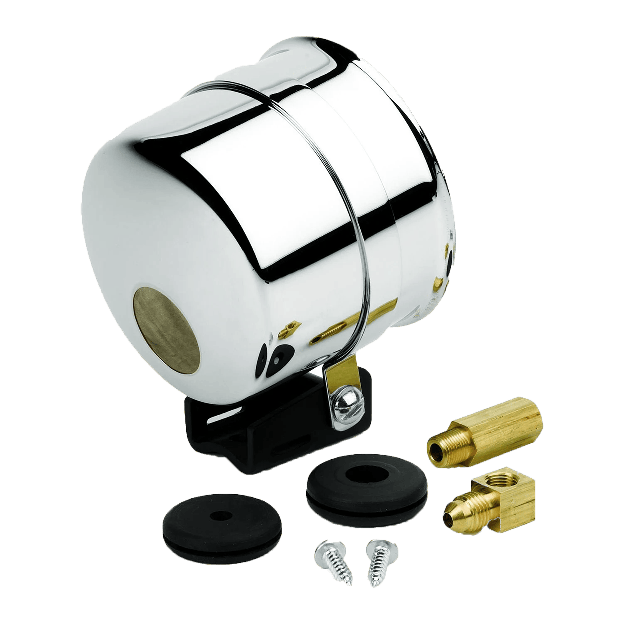 AutoMeter 5203 Chrome Mounting Cup w/ Pedestal for 3 3/8" In-Dash AutoMeter Tachometers or Speedometers