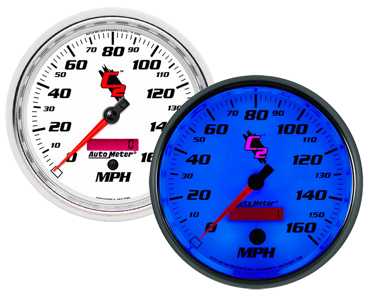 7289 AutoMeter C2 5" Electric 0-160 MPH Speedometer