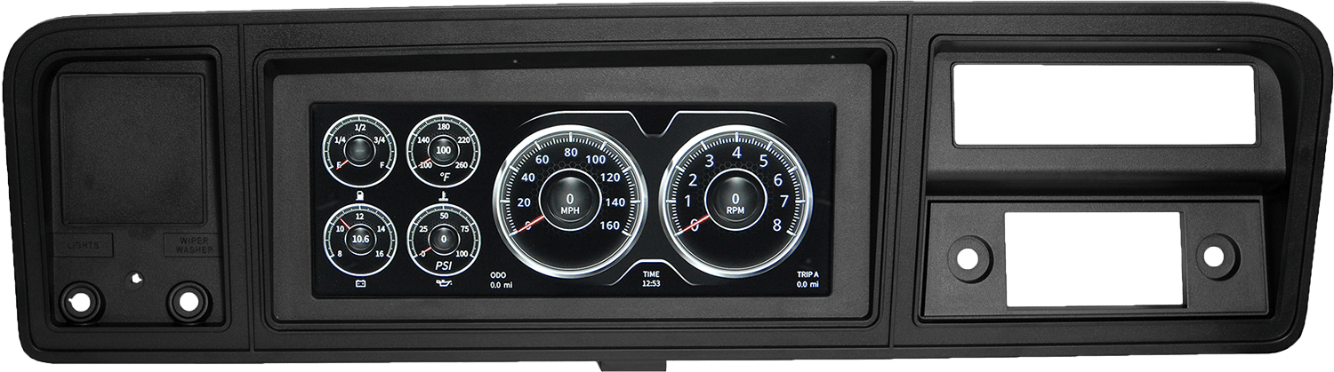 7402 1973-1979 Ford Truck / 1978-1979 Bronco InVision LCD Dash Kit by AutoMeter