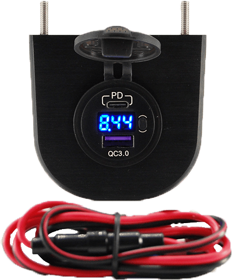 Aluminum Under Dash USB Charging Station (Type C & PD 3.0)