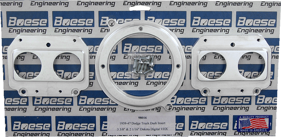 1939-1947 Dodge Truck 5 gauge Billet Aluminum Gauge Panels