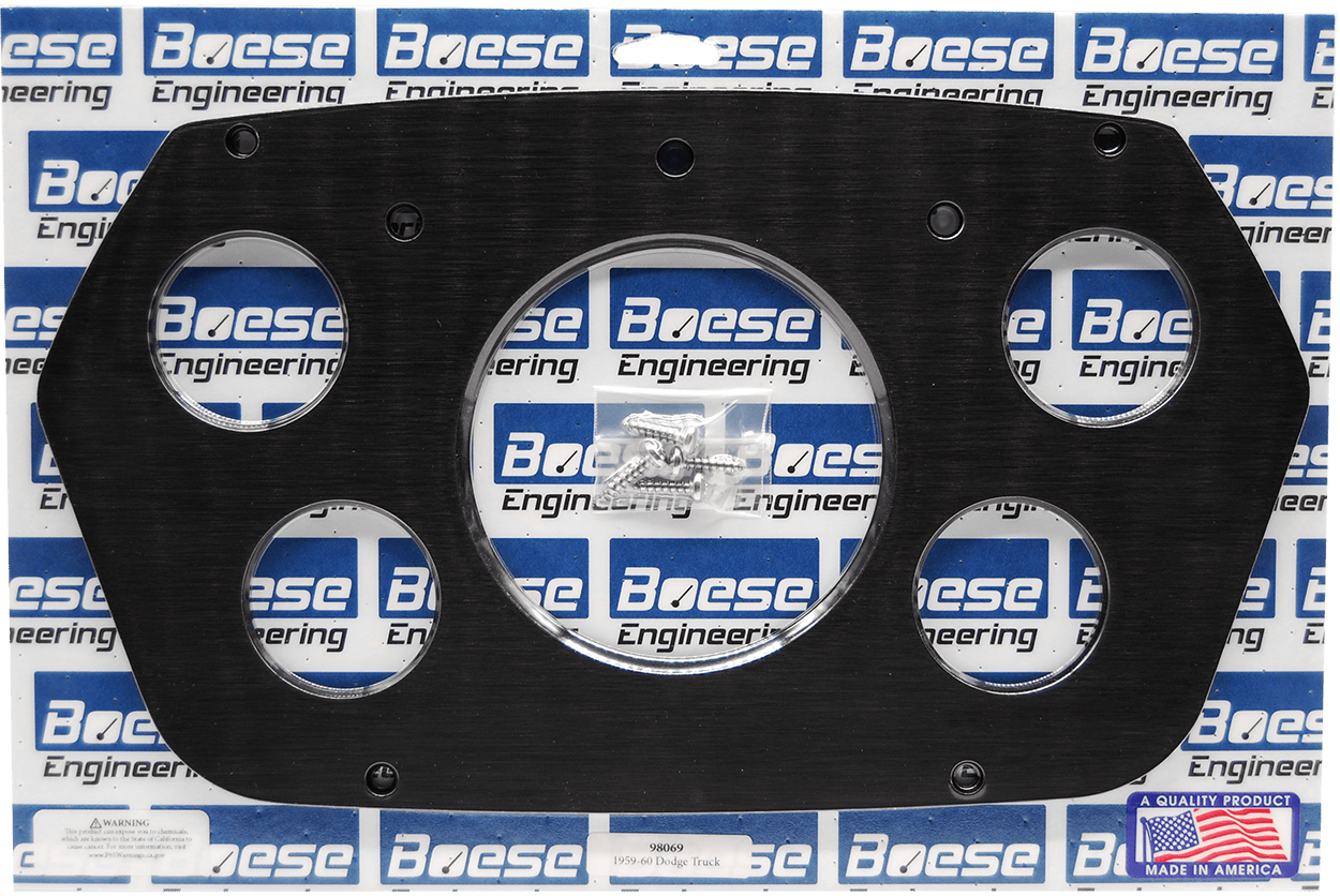1959-1960 Dodge Truck 5 Gauge Aluminum Gauge Panels
