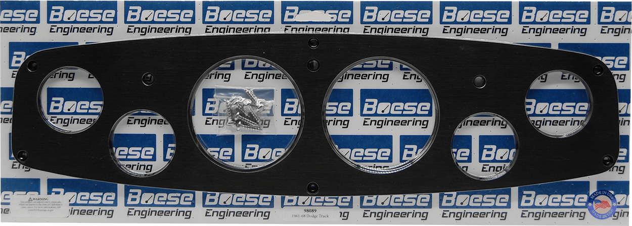 1961-1968 Dodge Truck 6 gauge Billet Aluminum Gauge Panels