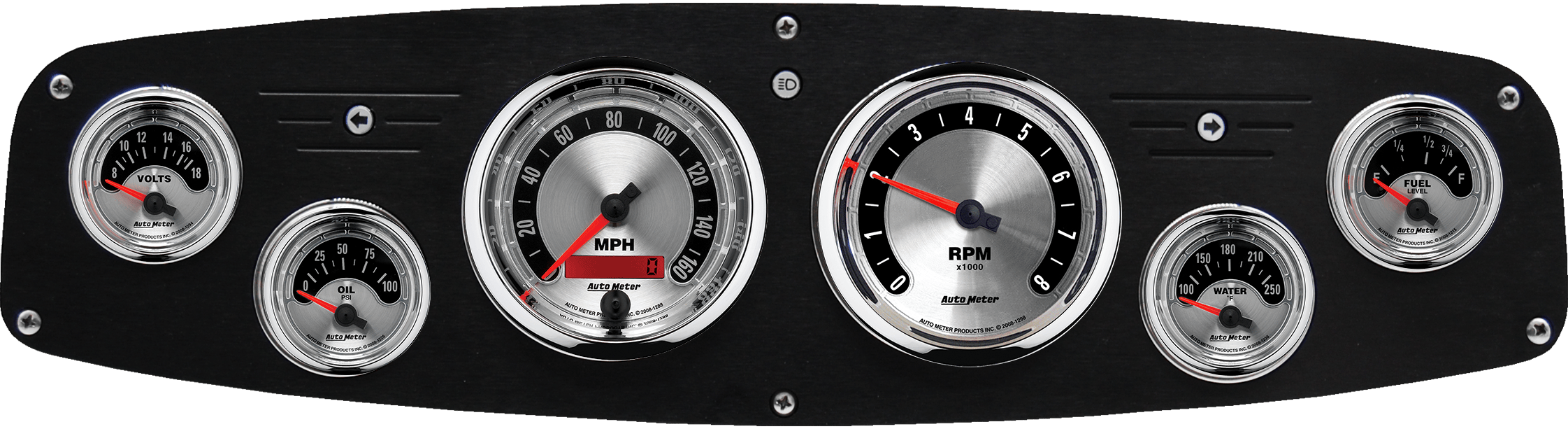 1961-1968 Dodge Truck Aluminum Dash Insert w/ Auto Meter American Muscle Gauges