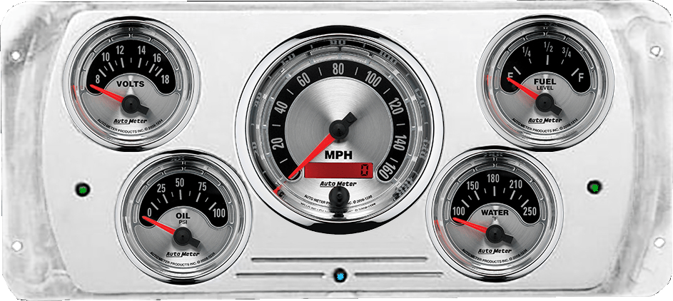 1937 Dodge Car Gauge Panels