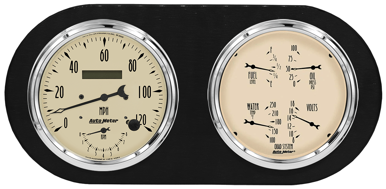 1938 Dodge Car Gauge Panels