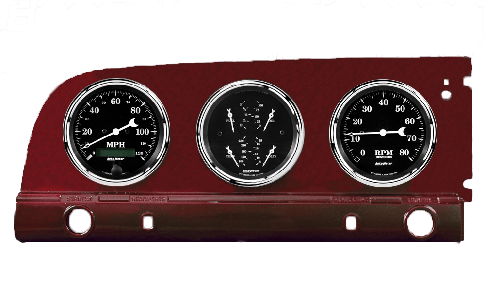 1949-1950 Plymouth Car Gauge Panels