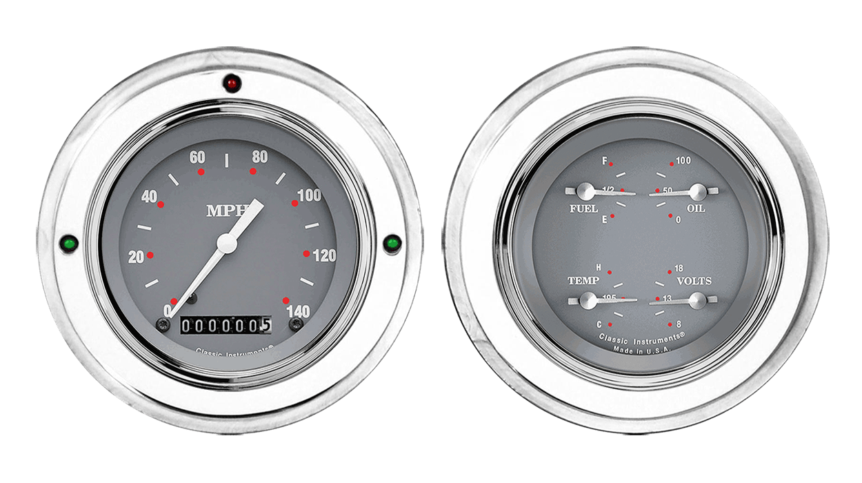 1952-1955 Buick Aluminum Gauge Panels w/ Classic Instruments SG Series Gauges