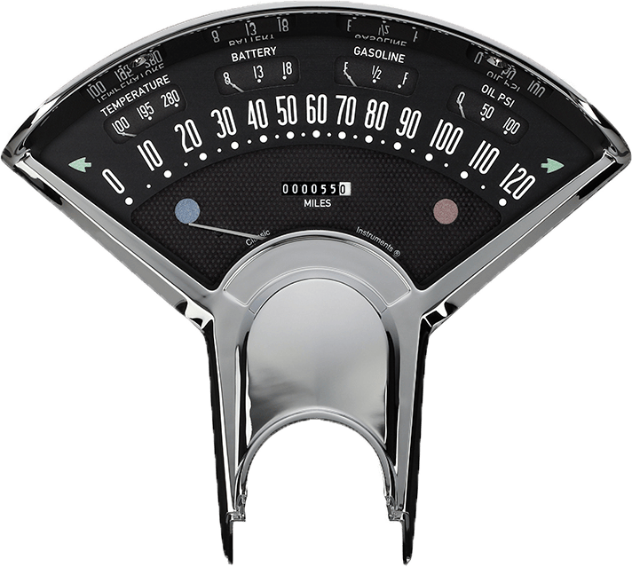 1955-1956 Classic Instruments Bel Era III Direct Fit Gauge Packages