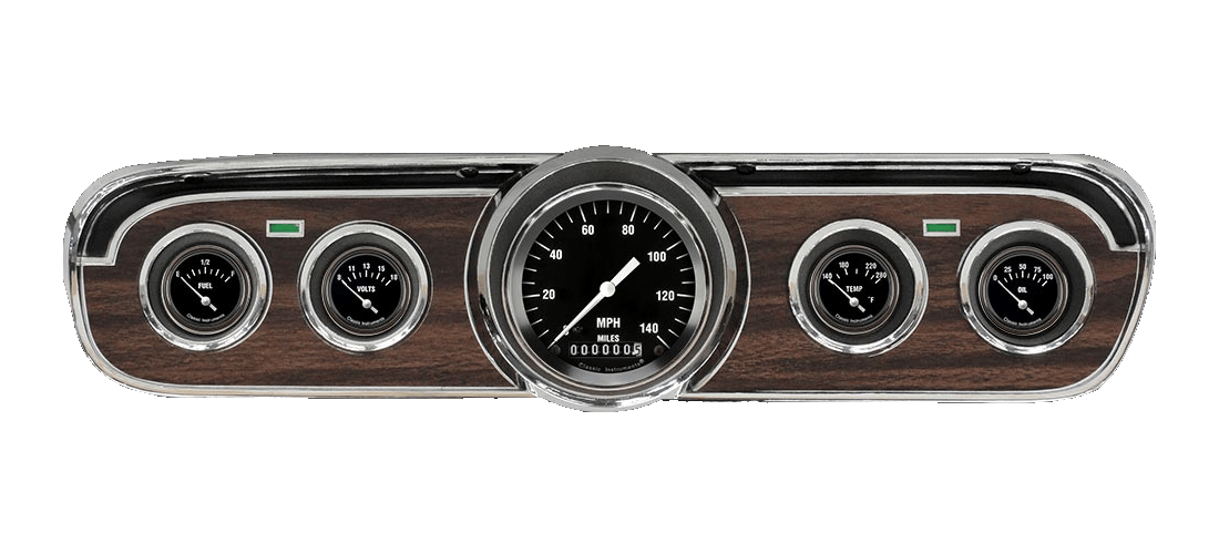 MU65HR  1965-1966 Ford Mustang Direct Fit Hot Rod Series Package by Classic Instruments