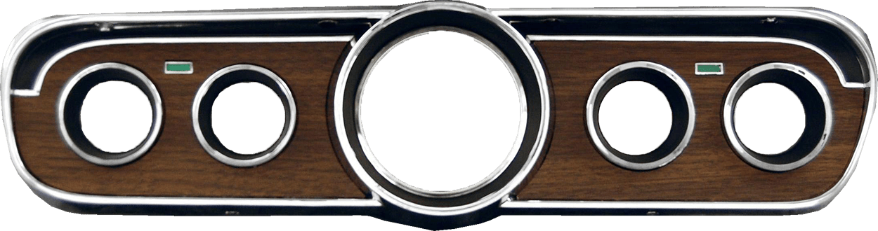 1965-1966 Mustang Bezel Scott Drake (woodgrained metal)