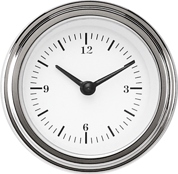 WH90SLF Classic Instruments 2 1/8" White Hot Clock