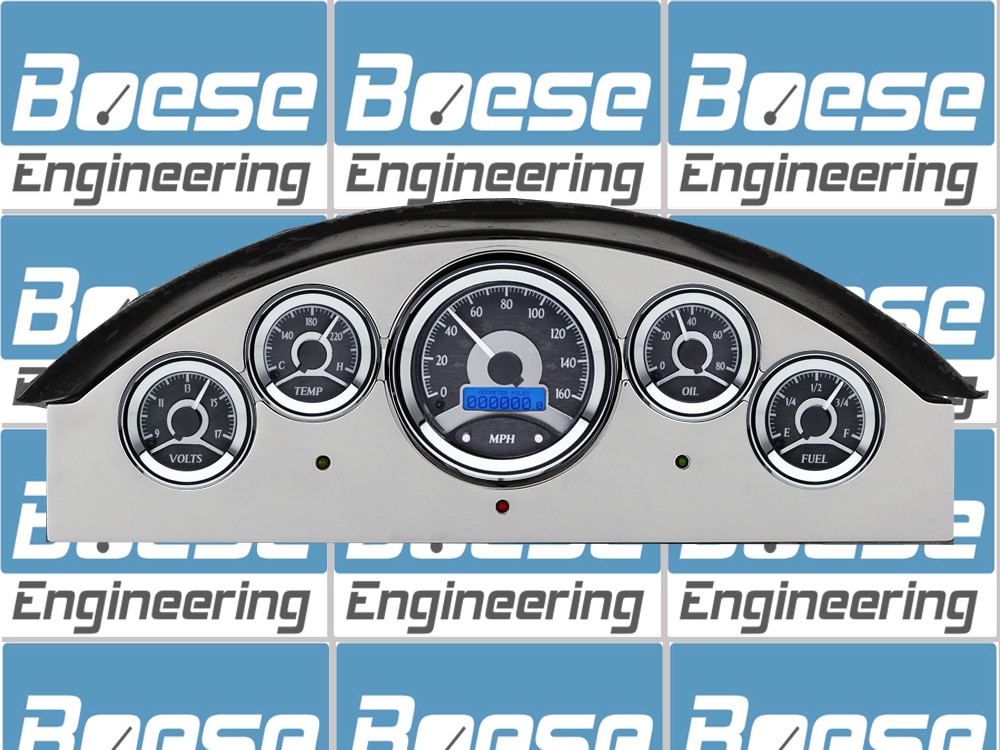 1957 Ford Fairlane Aluminum Gauge Panel w/ Dakota Digital VHX-1050