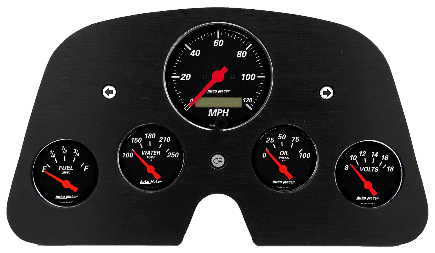 19621984 Toyota FJ40 Land Cruiser Aluminum Gauge Panel w/ Auto Meter Designer Black Gauges