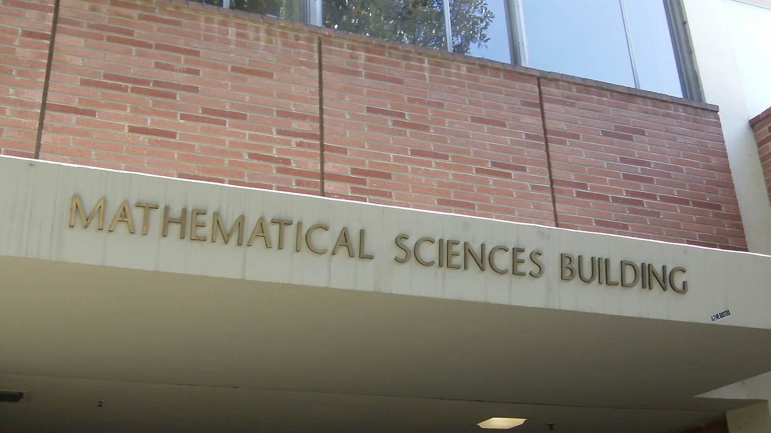 Brick exterior of the UCLA Mathematical Sciences building