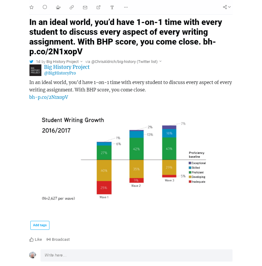 Comparing Inoreader’s user interface for their internal tweets versus RSS tweets